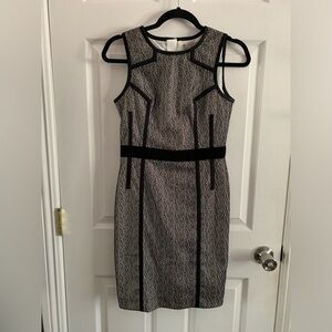 Banana Republic Black and Gray Mini Dress